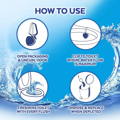 Automatic In-The-Bowl Toilet Cleaner, Cleans and Freshens Toilet Bowl, Atlantic Fresh Scent, (Pack of 1)