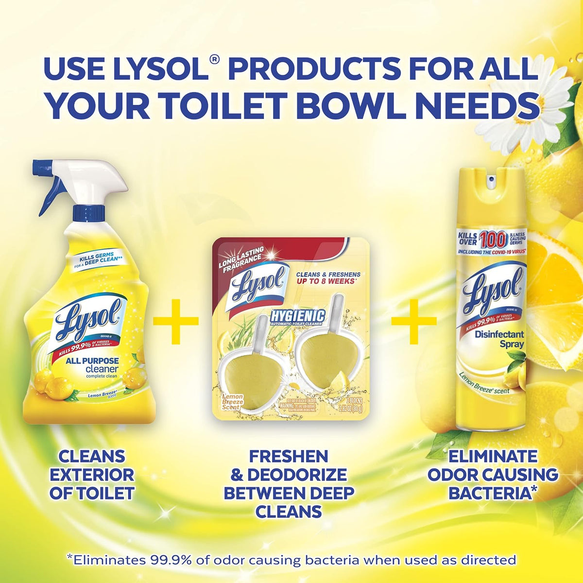 Automatic In-The-Bowl Toilet Cleaner, Cleans and Freshens Toilet Bowl, Atlantic Fresh Scent, (Pack of 1)