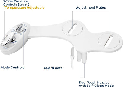 NEO 320 - Warm Water Bidet Attachment for Toilet Seat, White