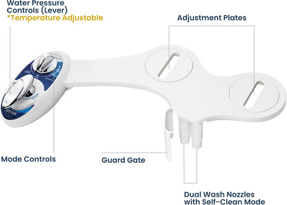 NEO 320 - Warm Water Bidet Attachment for Toilet Seat, White
