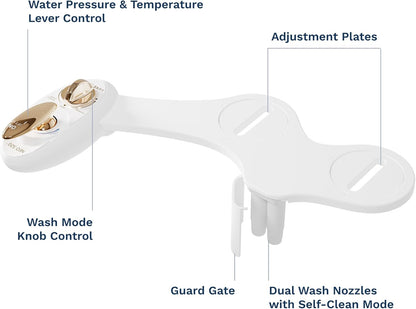 NEO 320 - Warm Water Bidet Attachment for Toilet Seat, White