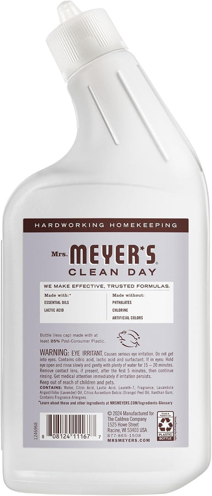 CLEAN DAY Liquid Toilet Bowl Cleaner, Stain Removing, Lemon Verbena, 24 oz | Stain Removing, Septic Safe, Cruelty Free, Made with Essential Oils