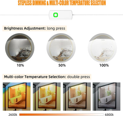 Led Vanity Light Bar for Mirror with Adjustable Angle for Makeup