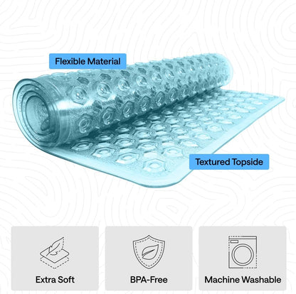Bath Tub Shower Mat, Bathtub Floor Liner, 35x16 Clear