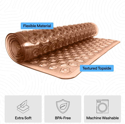 Bath Tub Shower Mat, Bathtub Floor Liner, 35x16 Clear