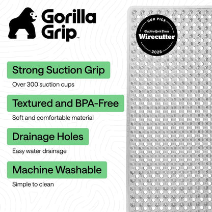 Bath Tub Shower Mat, Bathtub Floor Liner, 35x16 Clear