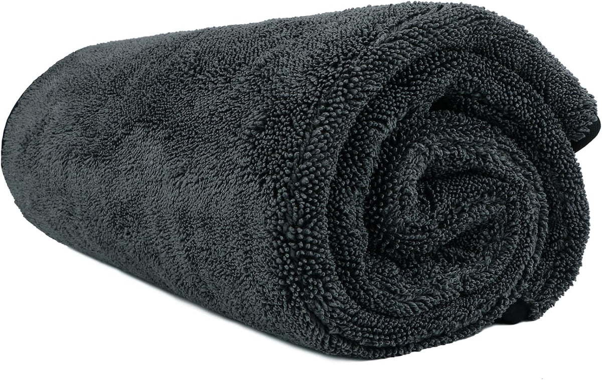 Microfiber Cleaning Cloth, 12.5 x 12.5 inch Microfiber Towels for Cars, Ultra Absorbent Washing Cloth, Lint Free Streak Free Cleaning Rags for Car, Kitchen, and Window (Grey)