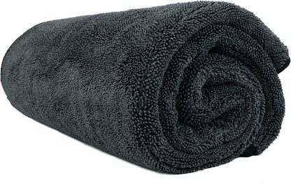 Microfiber Cleaning Cloth, 12.5 x 12.5 inch Microfiber Towels for Cars, Ultra Absorbent Washing Cloth, Lint Free Streak Free Cleaning Rags for Car, Kitchen, and Window (Grey)