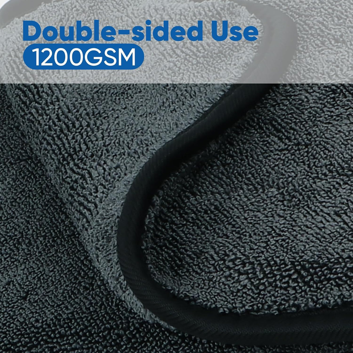 Microfiber Cleaning Cloth, 12.5 x 12.5 inch Microfiber Towels for Cars, Ultra Absorbent Washing Cloth, Lint Free Streak Free Cleaning Rags for Car, Kitchen, and Window (Grey)