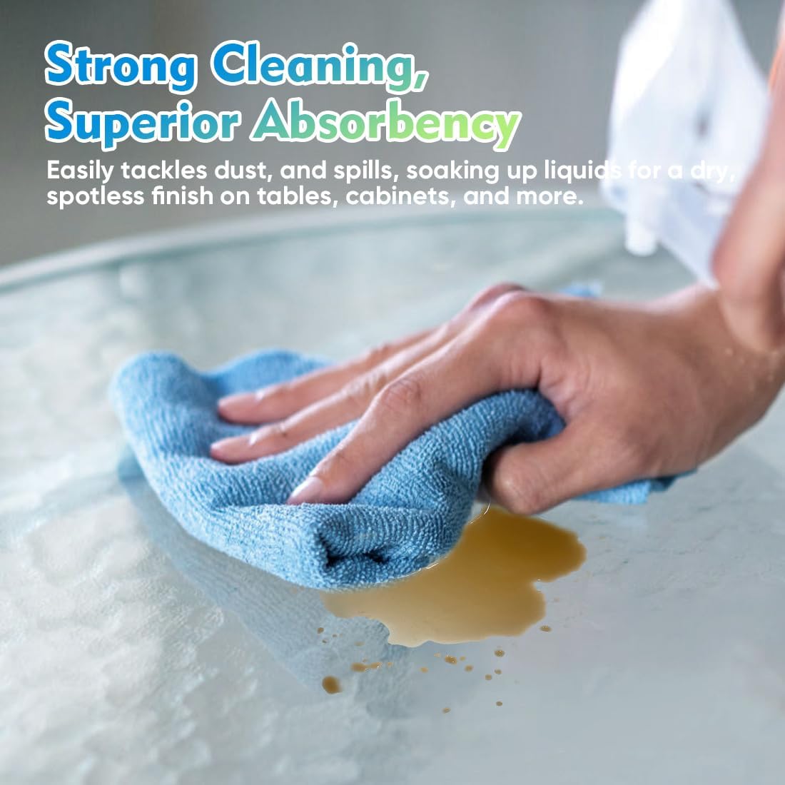 Microfiber Cleaning Cloth, 12.5 x 12.5 inch Microfiber Towels for Cars, Ultra Absorbent Washing Cloth, Lint Free Streak Free Cleaning Rags for Car, Kitchen, and Window (Grey)