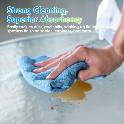 Microfiber Cleaning Cloth, 12.5 x 12.5 inch Microfiber Towels for Cars, Ultra Absorbent Washing Cloth, Lint Free Streak Free Cleaning Rags for Car, Kitchen, and Window (Grey)