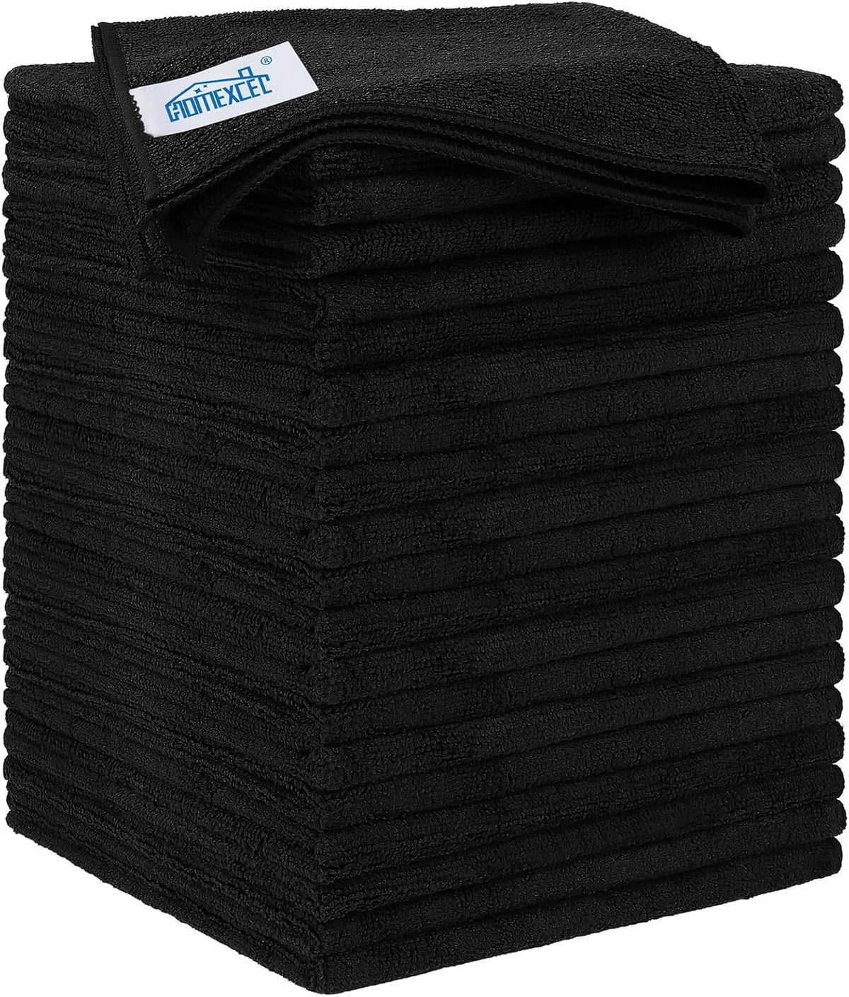 Microfiber Cleaning Cloth, 12.5 x 12.5 inch Microfiber Towels for Cars, Ultra Absorbent Washing Cloth, Lint Free Streak Free Cleaning Rags for Car, Kitchen, and Window (Grey)