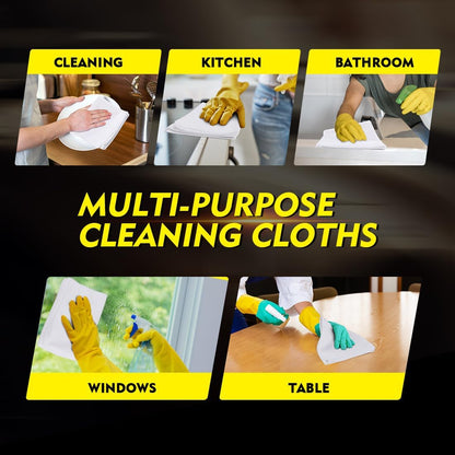 Microfiber Cleaning Cloth, 12.5 x 12.5 inch Microfiber Towels for Cars, Ultra Absorbent Washing Cloth, Lint Free Streak Free Cleaning Rags for Car, Kitchen, and Window (Grey)