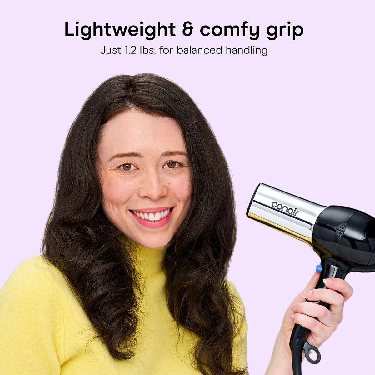 Ionic Hair Dryer with Concentrator Attachment, 1875W, Full Size