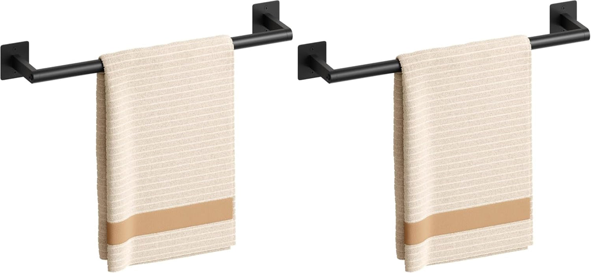Brushed Nickel Towel Bar, 24 Inch Towel Racks for Bathroom | Heavy Duty Stainless Steel Towel Holder Wall Mounted, Easy Installation (Total Length 26 Inch)