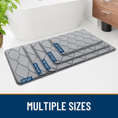 Memory Foam Bath Mat 30x20, Ultra Soft Absorbent Bathroom Rugs