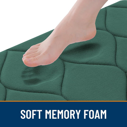 Memory Foam Bath Mat 30x20, Ultra Soft Absorbent Bathroom Rugs