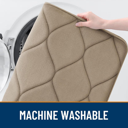 Memory Foam Bath Mat 30x20, Ultra Soft Absorbent Bathroom Rugs