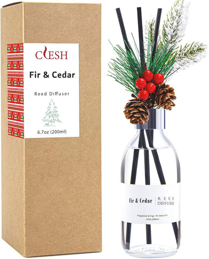 Reed Diffuser Set, 6.7 oz Eucalyptus Scented Diffuser with Sticks, Home Fragrance Reed Diffuser for Bathroom Shelf Decor