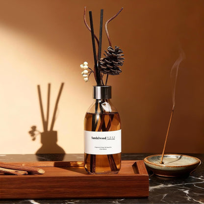Reed Diffuser Set, 6.7 oz Eucalyptus Scented Diffuser with Sticks, Home Fragrance Reed Diffuser for Bathroom Shelf Decor