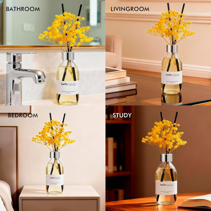 Reed Diffuser Set, 6.7 oz Eucalyptus Scented Diffuser with Sticks, Home Fragrance Reed Diffuser for Bathroom Shelf Decor