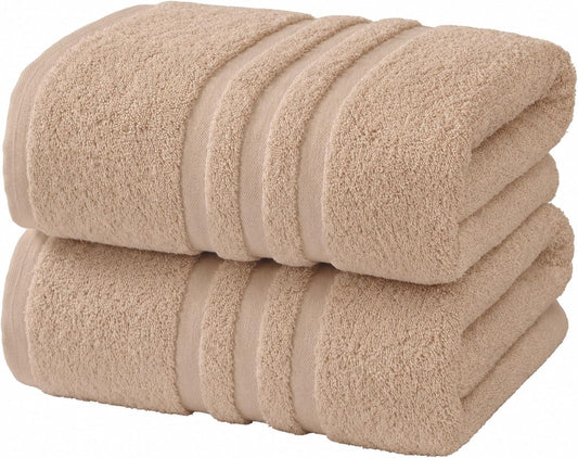 Large Bath Towels 4 Pack, 30x60 in, 100% Cotton, White | Soft & Absorbent | Balanced Weight | Everyday Comfort | Easy Care