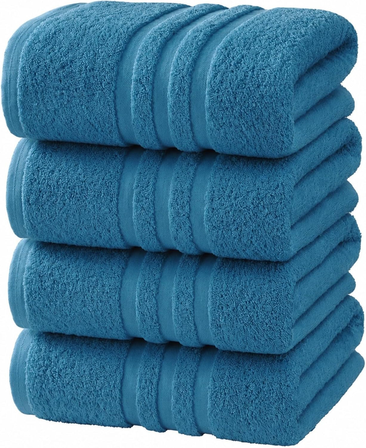Large Bath Towels, 30x60 in, 100% Cotton, White | Soft & Absorbent | Balanced Weight | Everyday Comfort | Easy Care