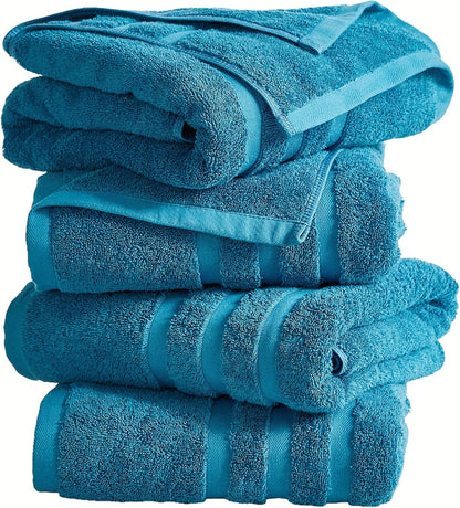 Large Bath Towels, 30x60 in, 100% Cotton, White | Soft & Absorbent | Balanced Weight | Everyday Comfort | Easy Care