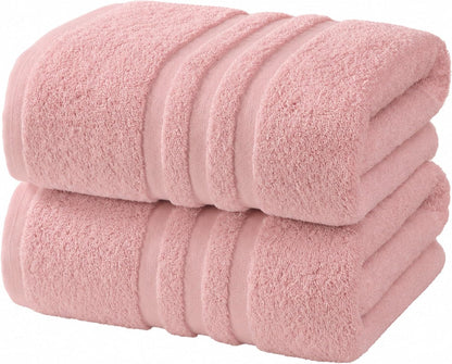 Large Bath Towels, 30x60 in, 100% Cotton, White | Soft & Absorbent | Balanced Weight | Everyday Comfort | Easy Care