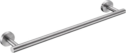 Nolimas Brushed Nickel Bath Towel Bar Single Bars Towel Rack Rod Classic Wall Mounted SUS304 Stainless Steel Bathroom Towel Holder Toilet Kitchen Towel Shelf Single Layer,24 inches