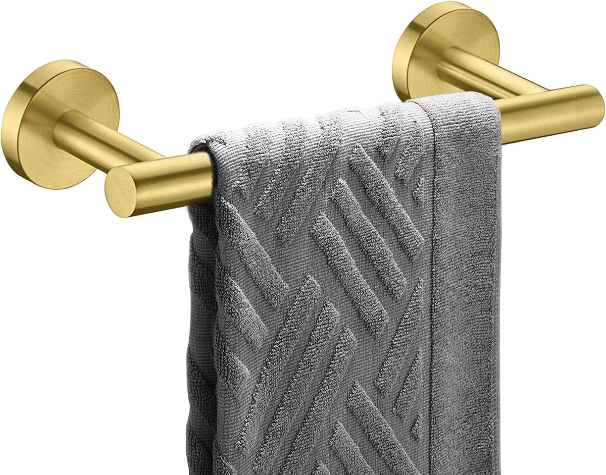 Nolimas Brushed Nickel Bath Towel Bar Single Bars Towel Rack Rod Classic Wall Mounted SUS304 Stainless Steel Bathroom Towel Holder Toilet Kitchen Towel Shelf Single Layer,24 inches