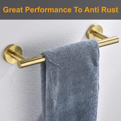 Nolimas Brushed Nickel Bath Towel Bar Single Bars Towel Rack Rod Classic Wall Mounted SUS304 Stainless Steel Bathroom Towel Holder Toilet Kitchen Towel Shelf Single Layer,24 inches