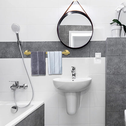 Nolimas Brushed Nickel Bath Towel Bar Single Bars Towel Rack Rod Classic Wall Mounted SUS304 Stainless Steel Bathroom Towel Holder Toilet Kitchen Towel Shelf Single Layer,24 inches