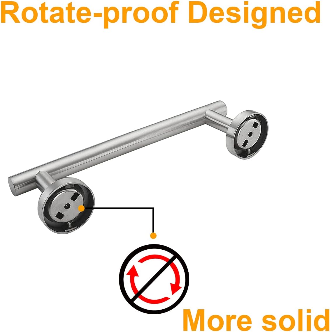 Nolimas Brushed Nickel Bath Towel Bar Single Bars Towel Rack Rod Classic Wall Mounted SUS304 Stainless Steel Bathroom Towel Holder Toilet Kitchen Towel Shelf Single Layer,24 inches