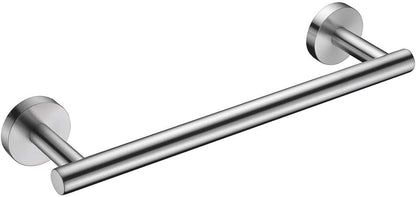 Nolimas Brushed Nickel Bath Towel Bar Single Bars Towel Rack Rod Classic Wall Mounted SUS304 Stainless Steel Bathroom Towel Holder Toilet Kitchen Towel Shelf Single Layer,24 inches
