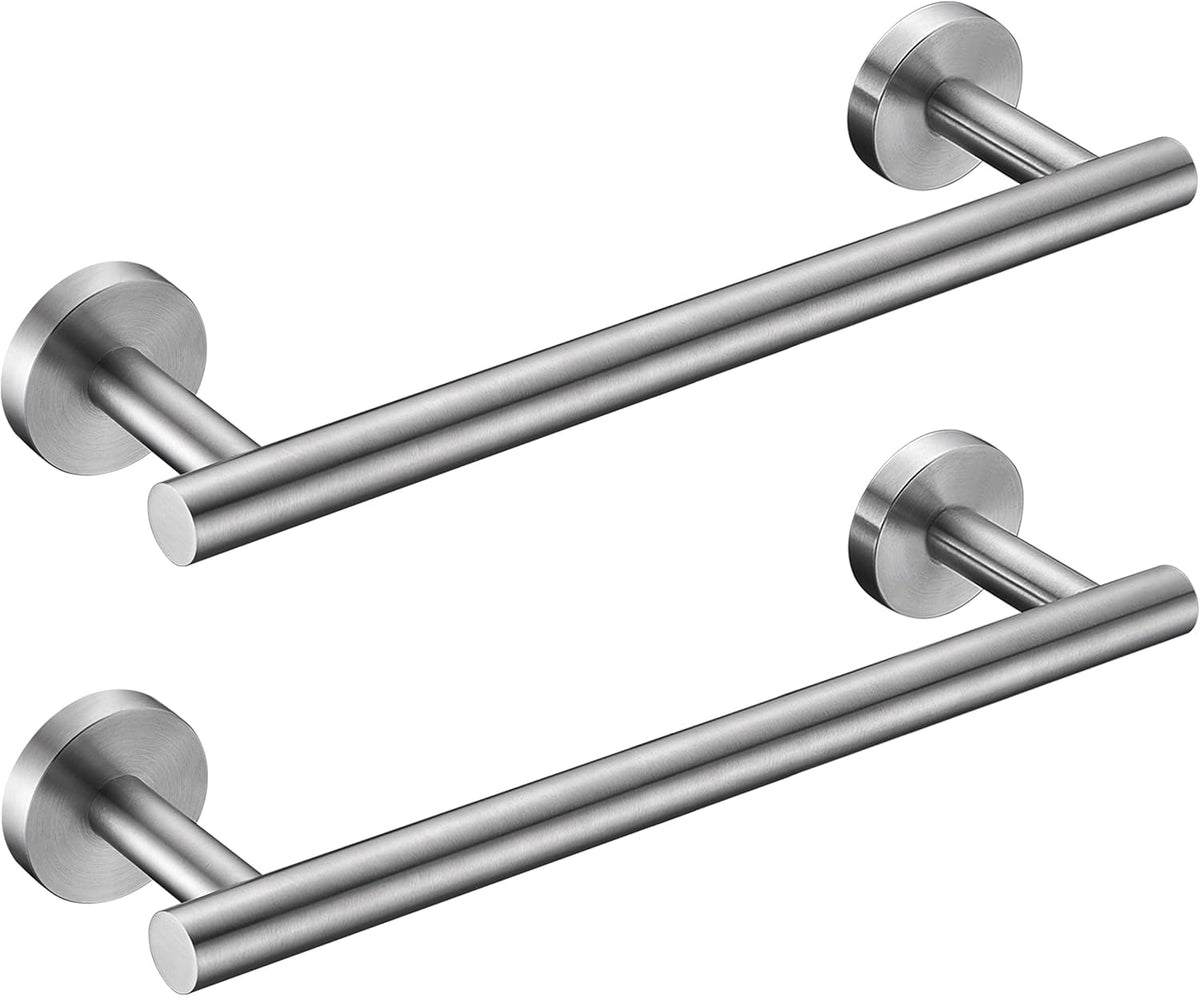 Nolimas Brushed Nickel Bath Towel Bar Single Bars Towel Rack Rod Classic Wall Mounted SUS304 Stainless Steel Bathroom Towel Holder Toilet Kitchen Towel Shelf Single Layer,24 inches