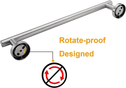 Nolimas Brushed Nickel Bath Towel Bar Single Bars Towel Rack Rod Classic Wall Mounted SUS304 Stainless Steel Bathroom Towel Holder Toilet Kitchen Towel Shelf Single Layer,24 inches