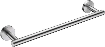 Nolimas Brushed Nickel Bath Towel Bar Single Bars Towel Rack Rod Classic Wall Mounted SUS304 Stainless Steel Bathroom Towel Holder Toilet Kitchen Towel Shelf Single Layer,24 inches