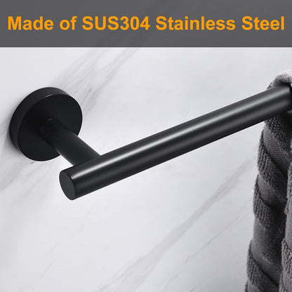 Nolimas Brushed Nickel Bath Towel Bar Single Bars Towel Rack Rod Classic Wall Mounted SUS304 Stainless Steel Bathroom Towel Holder Toilet Kitchen Towel Shelf Single Layer,24 inches