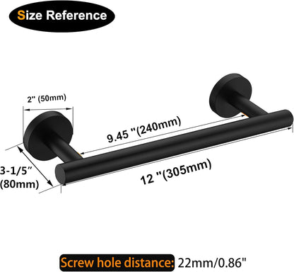 Nolimas Brushed Nickel Bath Towel Bar Single Bars Towel Rack Rod Classic Wall Mounted SUS304 Stainless Steel Bathroom Towel Holder Toilet Kitchen Towel Shelf Single Layer,24 inches