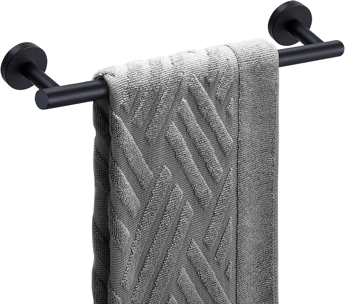 Nolimas Brushed Nickel Bath Towel Bar Single Bars Towel Rack Rod Classic Wall Mounted SUS304 Stainless Steel Bathroom Towel Holder Toilet Kitchen Towel Shelf Single Layer,24 inches