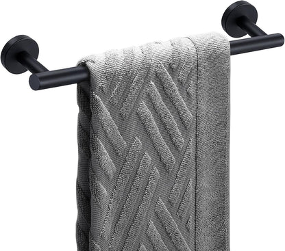 Nolimas Brushed Nickel Bath Towel Bar Single Bars Towel Rack Rod Classic Wall Mounted SUS304 Stainless Steel Bathroom Towel Holder Toilet Kitchen Towel Shelf Single Layer,24 inches