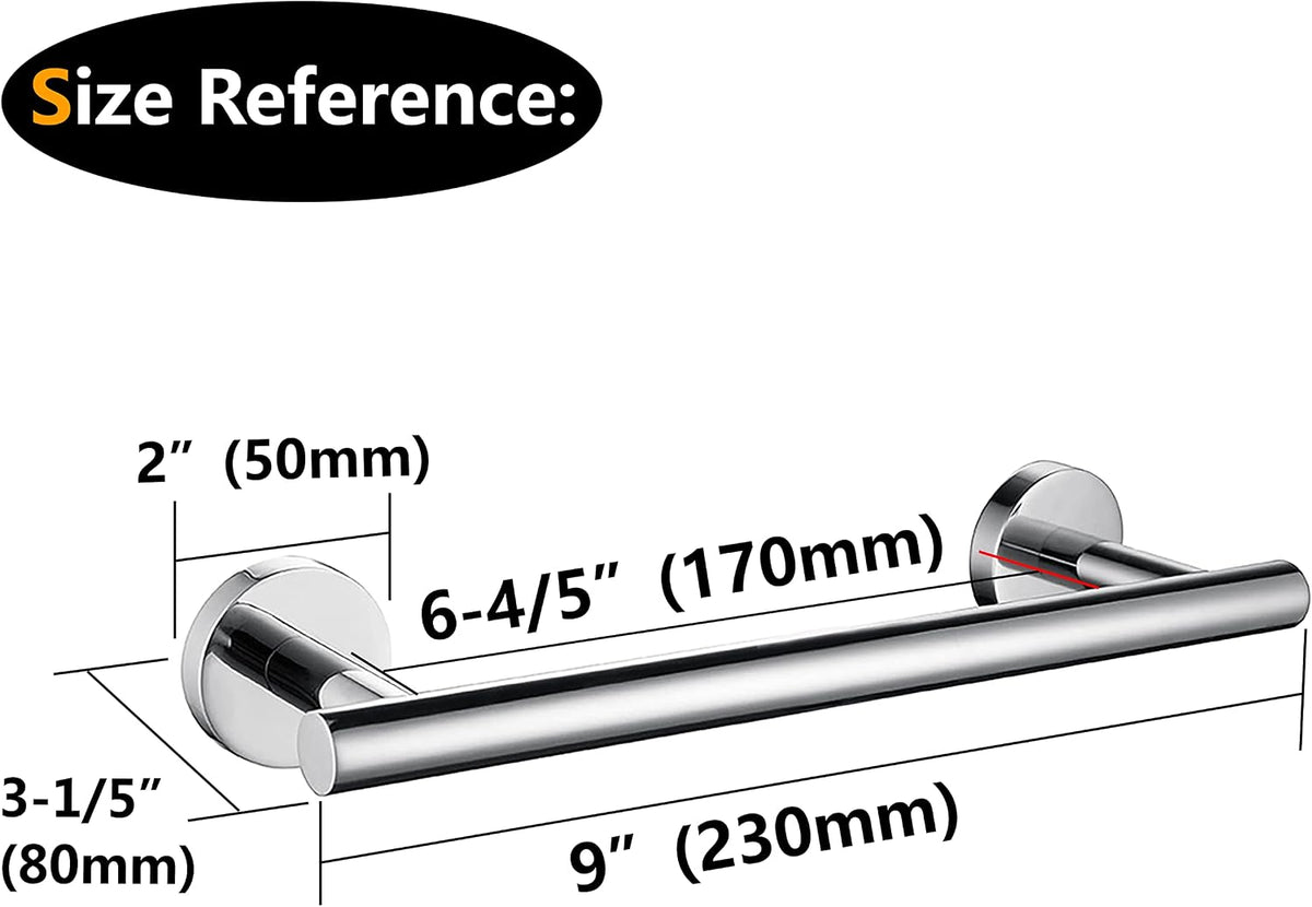 Nolimas Brushed Nickel Bath Towel Bar Single Bars Towel Rack Rod Classic Wall Mounted SUS304 Stainless Steel Bathroom Towel Holder Toilet Kitchen Towel Shelf Single Layer,24 inches