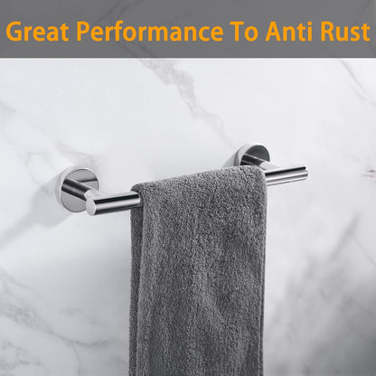 Nolimas Brushed Nickel Bath Towel Bar Single Bars Towel Rack Rod Classic Wall Mounted SUS304 Stainless Steel Bathroom Towel Holder Toilet Kitchen Towel Shelf Single Layer,24 inches