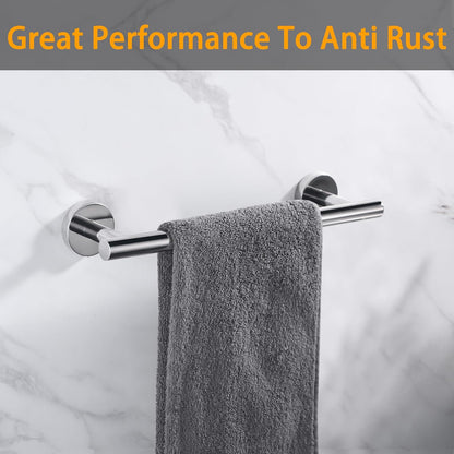 Nolimas Brushed Nickel Bath Towel Bar Single Bars Towel Rack Rod Classic Wall Mounted SUS304 Stainless Steel Bathroom Towel Holder Toilet Kitchen Towel Shelf Single Layer,24 inches