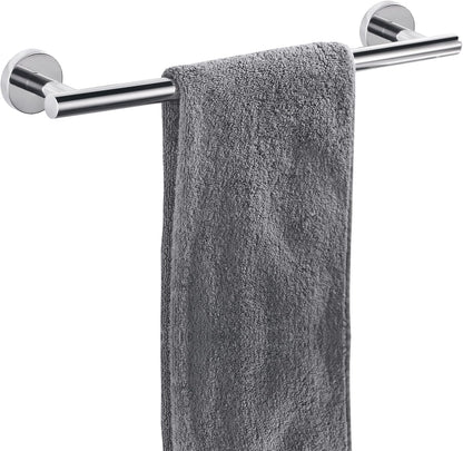 Nolimas Brushed Nickel Bath Towel Bar Single Bars Towel Rack Rod Classic Wall Mounted SUS304 Stainless Steel Bathroom Towel Holder Toilet Kitchen Towel Shelf Single Layer,24 inches