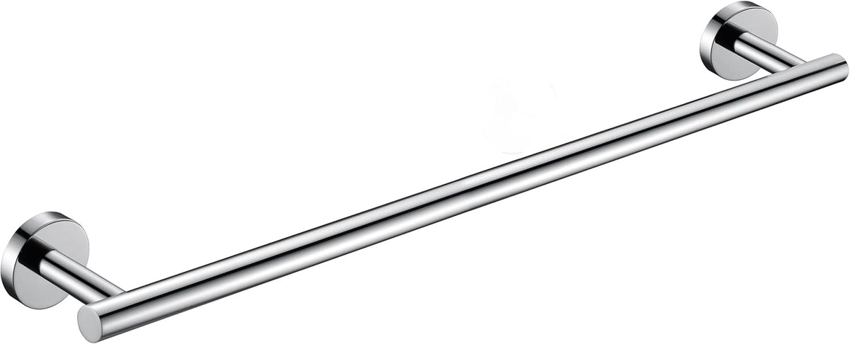 Nolimas Brushed Nickel Bath Towel Bar Single Bars Towel Rack Rod Classic Wall Mounted SUS304 Stainless Steel Bathroom Towel Holder Toilet Kitchen Towel Shelf Single Layer,24 inches