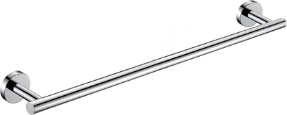 Nolimas Brushed Nickel Bath Towel Bar Single Bars Towel Rack Rod Classic Wall Mounted SUS304 Stainless Steel Bathroom Towel Holder Toilet Kitchen Towel Shelf Single Layer,24 inches