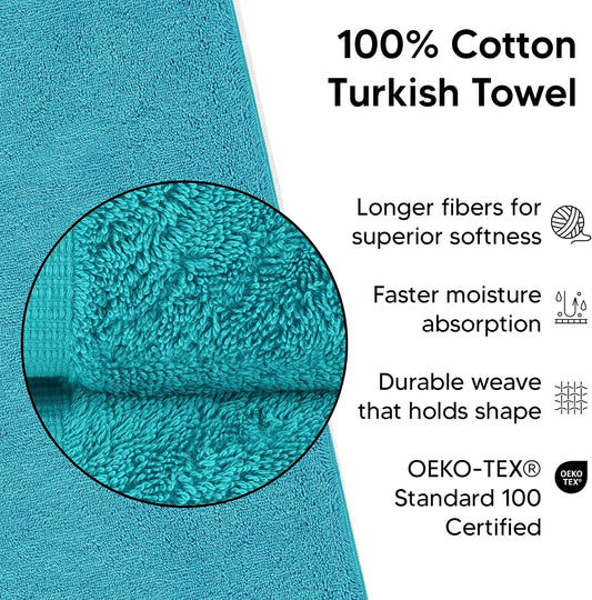 100% Cotton 2-Pack Bath Towels 30x60