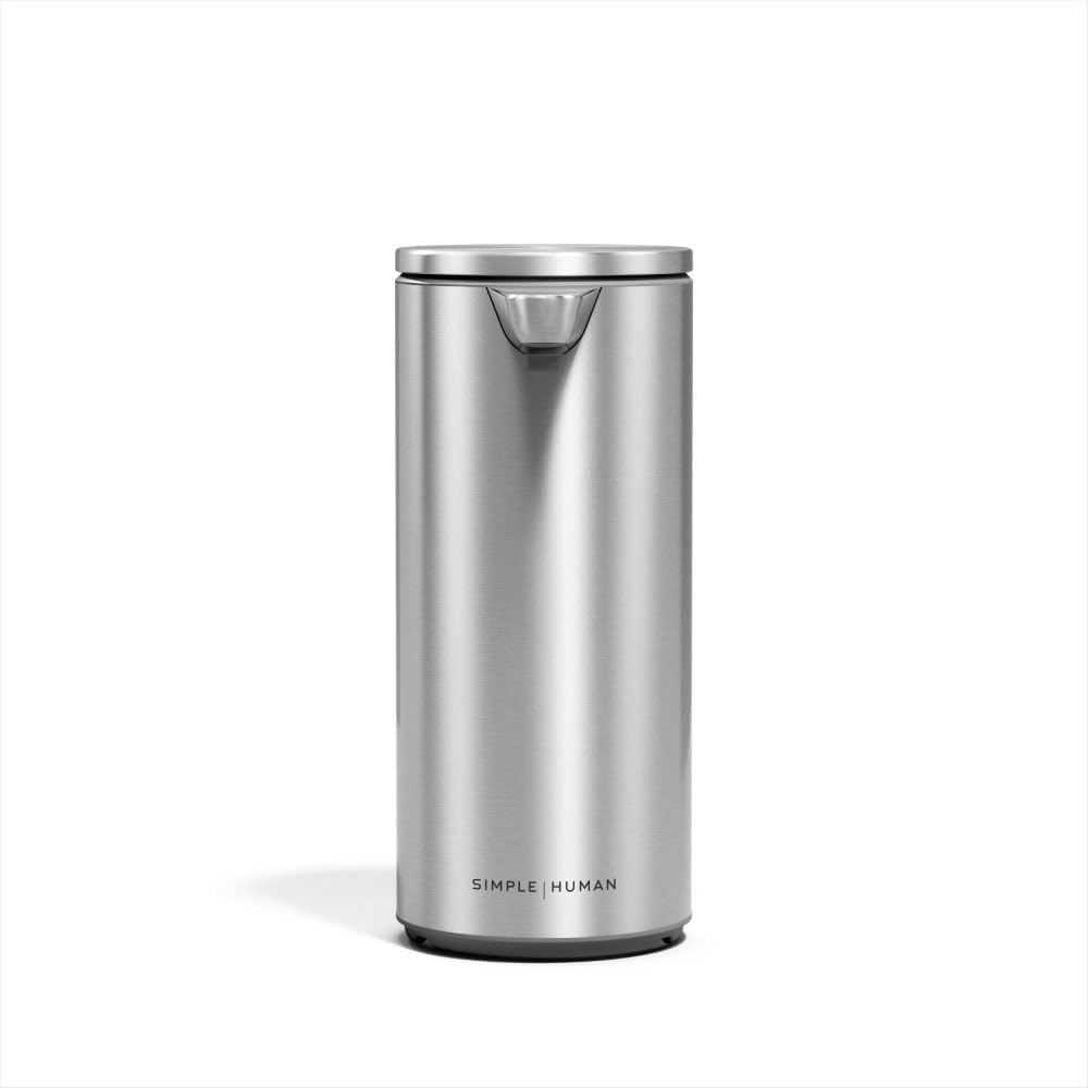 Liquid Sensor Pump, 9 oz Automatic Soap Dispenser for Kitchen and Bathroom, Touchless Motion Sensor, Variable Dispense, Rechargeable, No-Drip Spout, High-Grade Brass Stainless Steel